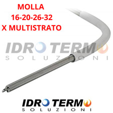 MOLLA PIEGATUBI CURVATUBI PER TUBO MULTISTRATO Ø 16 20 26 32 DA 1 MT LUNGHEZZA