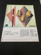 1957 OMEGA CONSTELLATION LUXE ORO OROLOGIO POLSO PUBBLICITA EPOCA VINTAGE AD