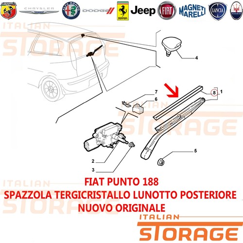 Fiat punto 188 spazzola - 188,