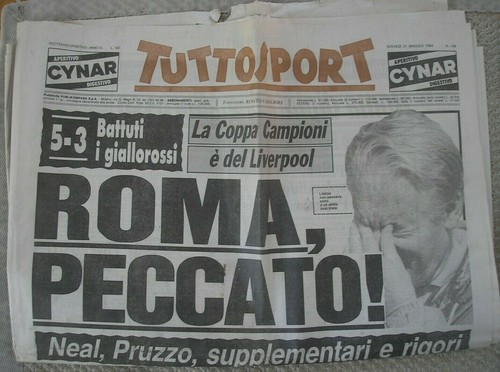 Tuttosport 1984 roma - tuttosport, 31/5/1984