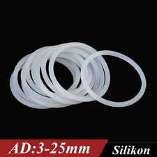 O Ring anelli di tenuta in silicone per alimenti diametro esterno 3-25 mm bianco