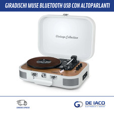 MT-201 WW Giradischi Con Bluetooth, Altoparlante Stereo Integrato E Uscita USB (