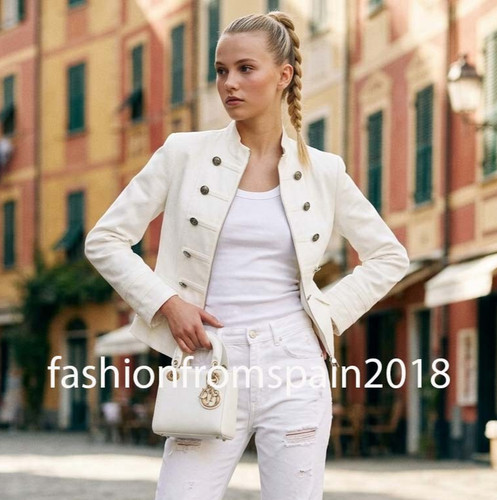 Zara new woman army - zara, buttoned