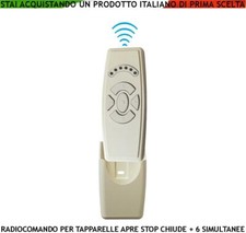 RADIOCOMANDO TAPPARELLA FREQ. 433,92 MHZ SEI CANALI SALE STOP SCENDI SIMULTANEO
