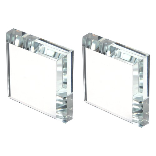 2pcs clear glass paper - glass, clips