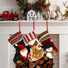 Calze Natalizie Da Appendere, Calze Befana Vuote Set Da 3, Calza Befana Personal