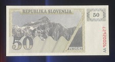 Slovenia 50 tolaryev 1990 #5