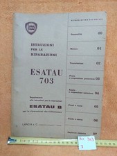 LANCIA ESATAU 703- ISTRUZIONI
