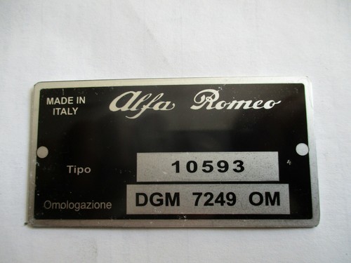 Targa alfa romeo - targa,