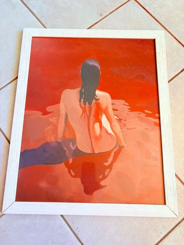 Dipinto con cornice donna - cornice, "donna