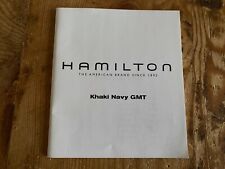 Operative Per Instructions Hamilton Istruzioni Orologio - KHAKI NAVY GMT