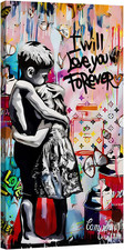 Quadro Banksy Love You Forever