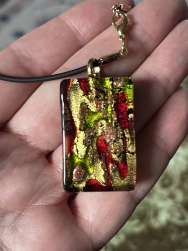 Collana vintage ciondolo - collana, vetro