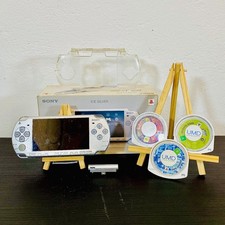 Console SONY PSP 2004 SILVER GRIGIA  COMPLETA - Scatola + scheda SD 1GB + GIOCHI