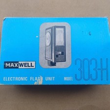 Flash elettronico vintage MAXWELL 303-H – completo di scatola e accessori