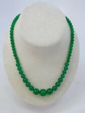 Collana donna autentica giada verde GARANZIA pietre dure naturali 6-14mm NUOVA
