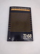 Texas Instruments Professional TI-68 Guidebook ONLY