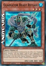 GLADIATOR BEAST RETIARI (Gladiatore Bestia Retiari) • Super R • MZTM EN070 • 1Ed