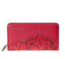 Portafoglio XL Ecopelle Rosso  Donna Pierre Gardin