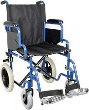 SEDIA A ROTELLE CARROZZINA PIEGHEVOLE LEGGERA DA TRANSITO PER ANZIANI E DISABILI