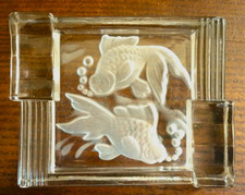Cendrier art deco verre - cendrier,