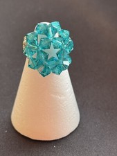 Anello Bigiotteria donna - Cristalli Bicono swarovski Da 6 Mm E Rocailles Toho