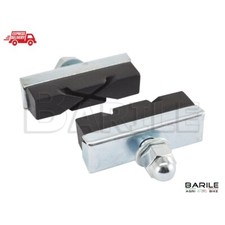 Coppia Pattini Freno Bici Graziella - Olanda - Epoca - Sport - Vintage Nero