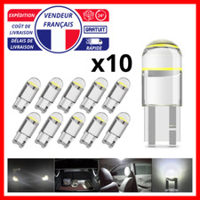 10x Ampoule LED T10 W5W Anti Erreur 6000k Blanc Canbus Bulb Veilleuse Auto