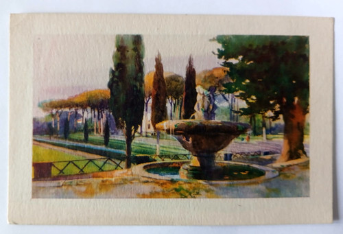 Cartolina roma villa borghese - roma,