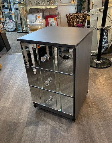Comodino grigio completamente - grigio, (completamente