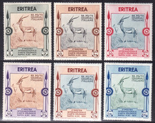 ERITREA 1934 Mostra d'arte coloniale Gazzella Sass 220-25 Zecca NH € 165