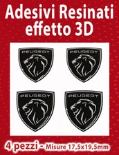 4 Adesivi 3D Resinati logo