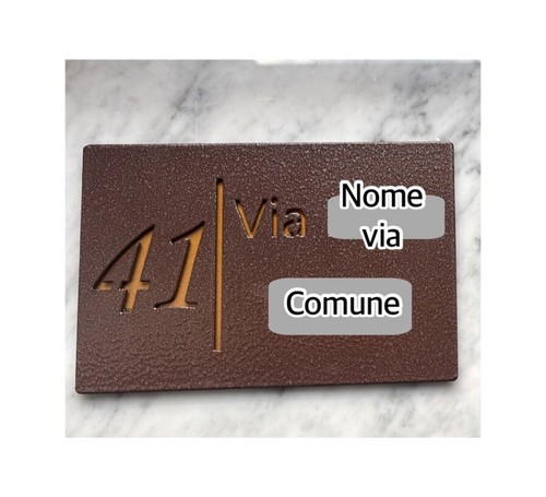 Numero civico personalizzato - numero,