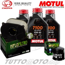 Tagliando CAGIVA Raptor 650 ie 2003 2004 2005 / Motul 7100 10w40 + filtri Hiflo