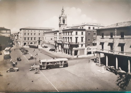 Cartolina rimini piazza - -,