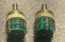 COPPIA COMMUTATORE ROTATIVO FEME 4 VIE  6 POSIZIONI contatti regolabili 2 PEZZI