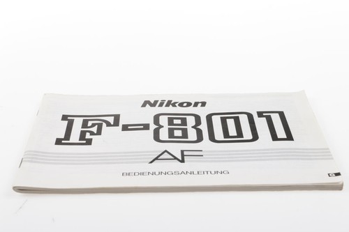 Nikon 801 manuale di - nikon, f-801