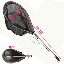 guadino chiudibile rete in silicone pesca spinning barca mare kayak belly boat 