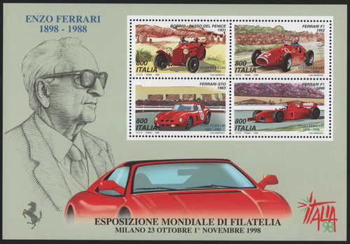 Foglietto enzo ferrari expo - ferrari,