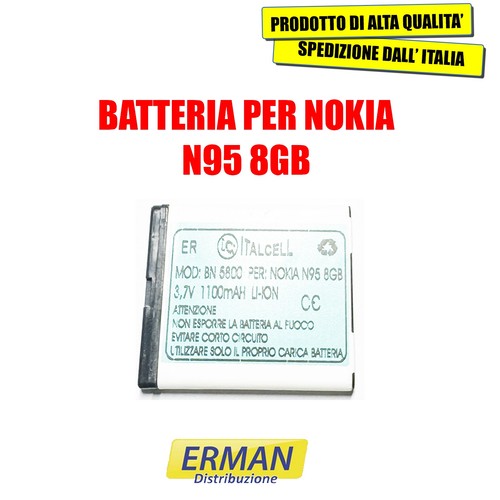 Batteria per nokia n95 8gb - batteria,