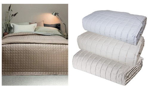 Copriletto trapuntato quilt - copriletto,