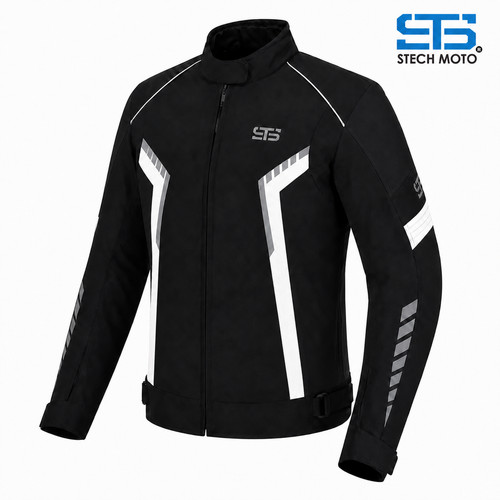 Giacca moto tessuto - da,