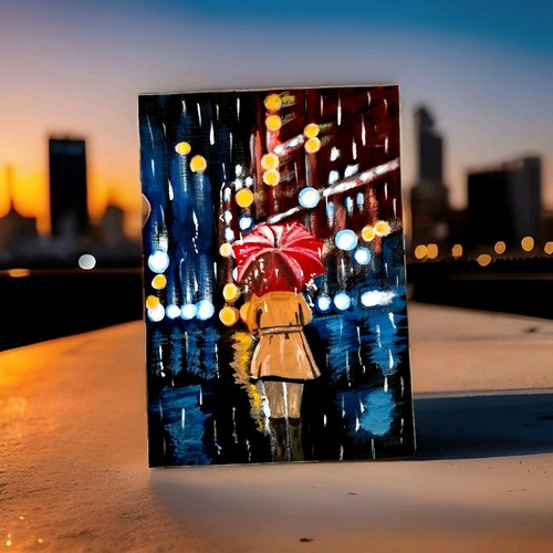 Dipinto originale london city - dipinto,