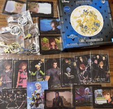 Carte Wafer Kingdom Hearts da Collezione Keyblade Charm Piatto Vetro Autentico