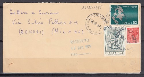 1975 busta ordinaria lire 100 - ordinaria,
