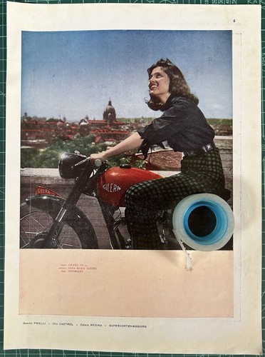 Rara pubblicità moto gilera - rara,