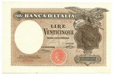25 LIRE BANCA D'ITALIA AQUILA