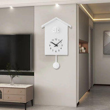 Orologio a Cucù, Regolabile, Segnale Acustico Da Parete, Stile Chalet, Moderno, 
