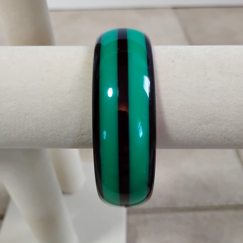 Bracciale strisce nere verde - bracciale,