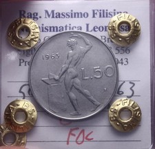 NL* ITALIA Repubblica 50 LIRE VULCANO 1963 FDC Perizia Filisina Massimo